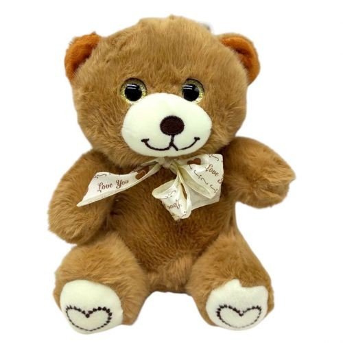 М'яка іграшка "Ведмедик романтик", 20 см (КОРИЧНЕВИЙ)