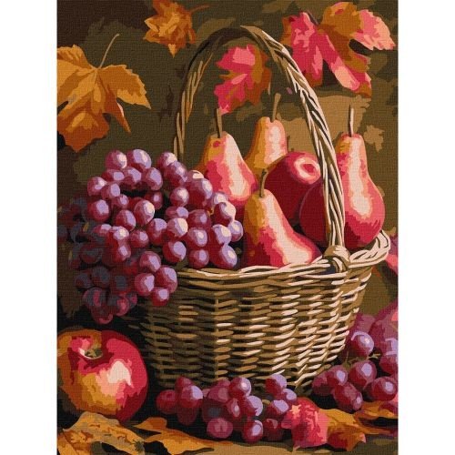 Картина за номерами "Осінні фрукти" 30x40 см