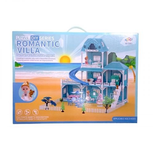 Ляльковий будинок з ляльками,меблями та аксес.кор.45,8*13,5*33,5