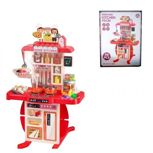 Кухня з посудом батар.муз.світ.пар.тече вода (мікс кольорів)