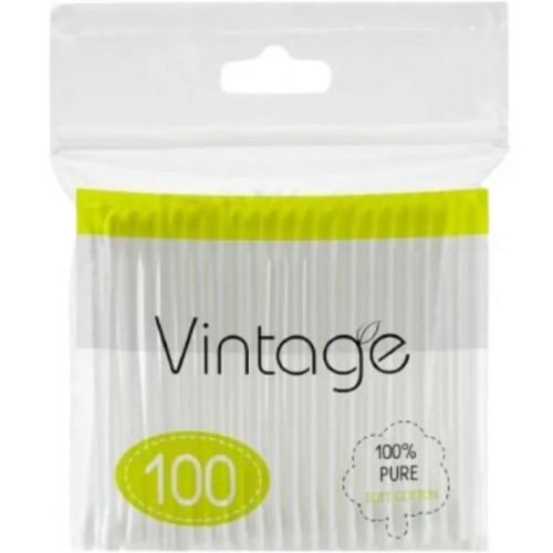 Vintage ватні палички 100шт поліетилен NEW