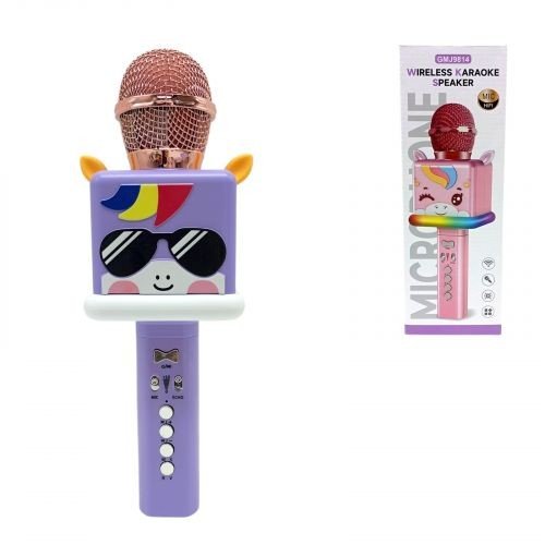 Мікрофон ЄДИНОРІЖКА (ФІОЛЕТОВА) В ОКУЛЯРАХ