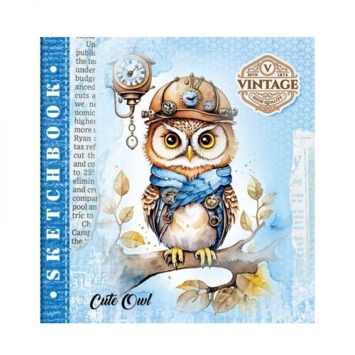 Скетчбук 36 аркушів, (CUTE OWL)