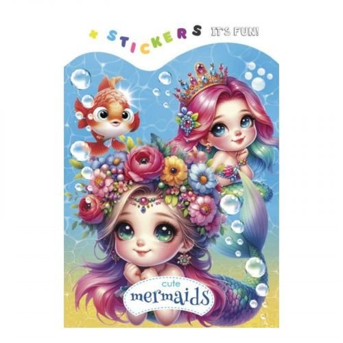 Розмальовка 135 х 190мм. (CUTE MARMAIDS)
