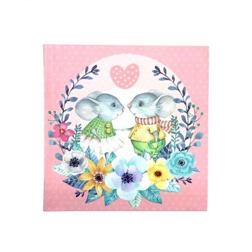 Скетчбук, 48 арк.,100х100 мм. (МИШЕНЯТА)