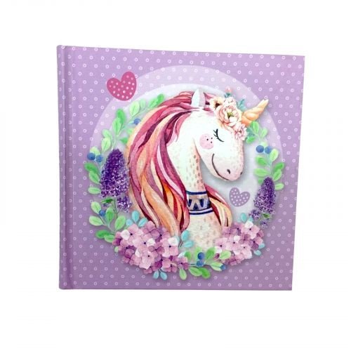 Скетчбук,10х10, 48 арк.,(ЄДИНОРІЖКА)