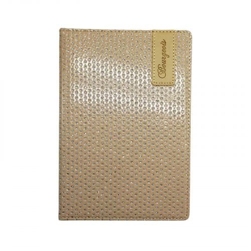 Блокнот Кожзам,А5, 80аркушів, клітинка (ПУДРОВИЙ)