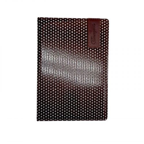 Блокнот Кожзам,А5, 80аркушів, клітинка (КОРИЧНЕВИЙ)