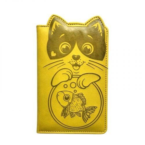 Блокнот,Кожзам,А6, 64аркуші (КОТИК І РИБКА)