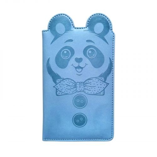 Блокнот,Кожзам,А6, 64аркуші (ПАНДА З БАНТОМ)