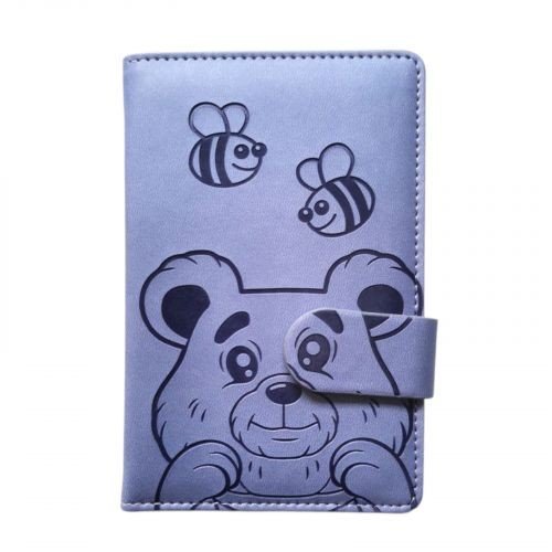 Блокнот,Кожзам,А6, 64аркуші (ВЕДМЕДИК І БДЖІЛКИ)