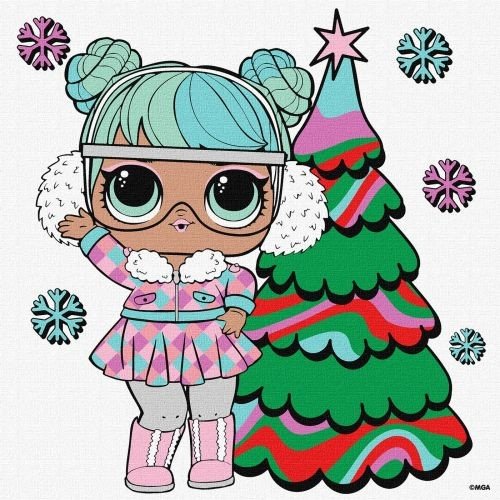 Картина за номерами "L.O.L. Surprise! Jolly Vibes. Bon Bon" 25х25 см