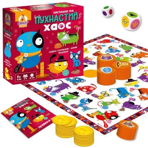 Гра настільна розважальна. Пухнастий хаос
