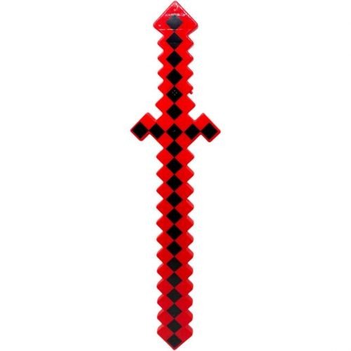 Меч зі світлом "Майнкрафт" 62 см (ЧЕРВОНИЙ)