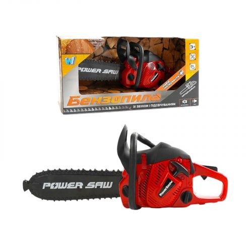 Пила, звук, ланцюг рухається, на батарейках, в коробці