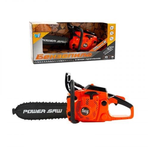 Пила, звук, ланцюг рухається, на батарейках, в коробці