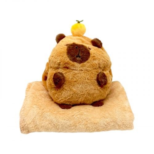 М`яка іграшка “Капібара”, 25 см, плед: 95х190 см, муфта