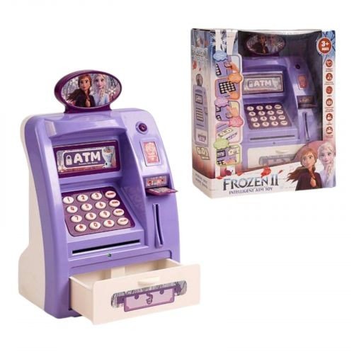 Сейф “Банкомат”, звук, підсвічування, імітація сканування відбитка пальця, банкноти, картка, інструкція, в коробці