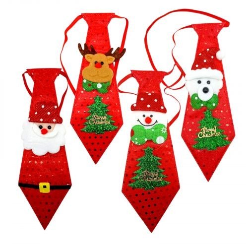 Новорічні краватки чотири види