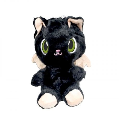 Котик з крилами 25 см (ЧОРНИЙ)