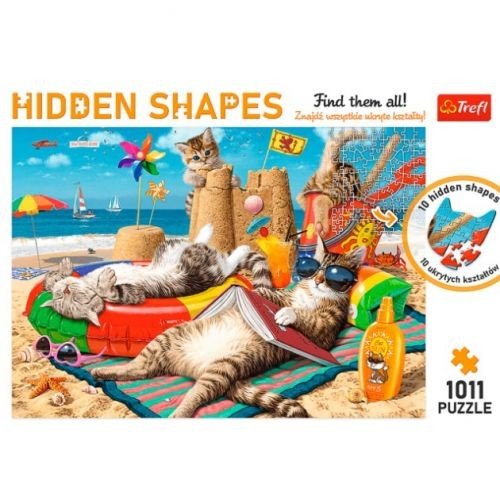 Пазли - 1011 ел, "Котяче свято"