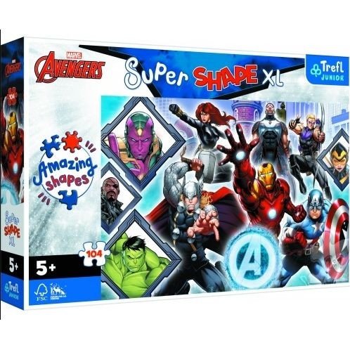 Пазли - 104 ел, XL "Марвел. Твої улюблені Месники"