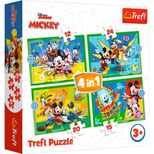 Пазли 4в1 "Міккі Маус та друзі"