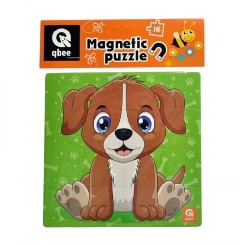 Пазли фомові магнітні - 16 елм. "Цуценя"