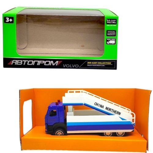 Машина металева "АВТОПРОМ. 1:72 Volvo Boarding Truck" (13,5*7*5 см)