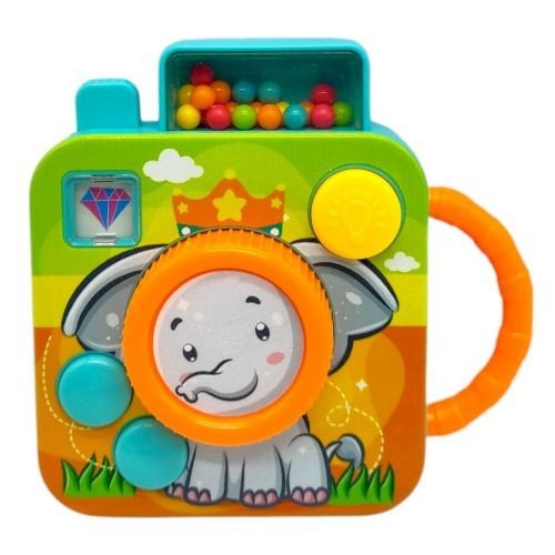 Брязкальце "Фотоапарат" (ПОМАРАНЧЕВЕ)