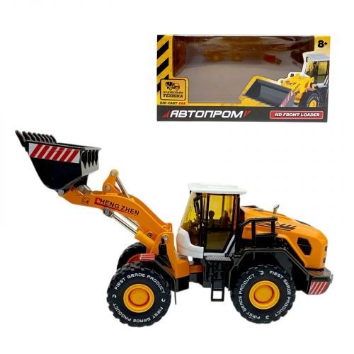Будтехніка мет., 1:50 Фронтальний навантажувач,рухливі деталі,у короб. 26,5*13,5*8,5см