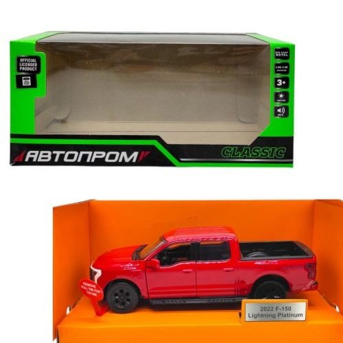 Машинка металева "АВТОПРОМ. Ford F-150" (ЧЕРВОНА)