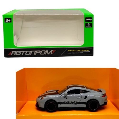 Машинка металева "АВТОПРОМ. PORSCHE" (СІРИЙ)