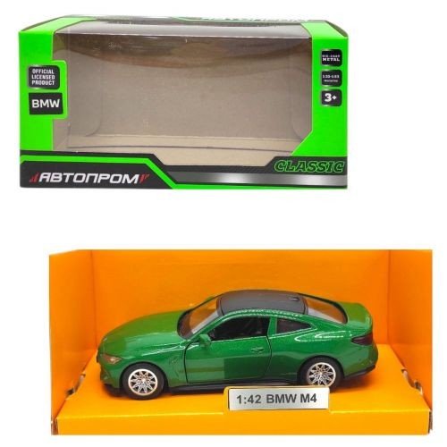 Машинка металева "АВТОПРОМ. BMW M4" (ЗЕЛЕНА)