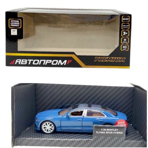 Машинка металева "АВТОПРОМ. 1:38 Bentley Flying Spur Hybrid" (СИНЯ)