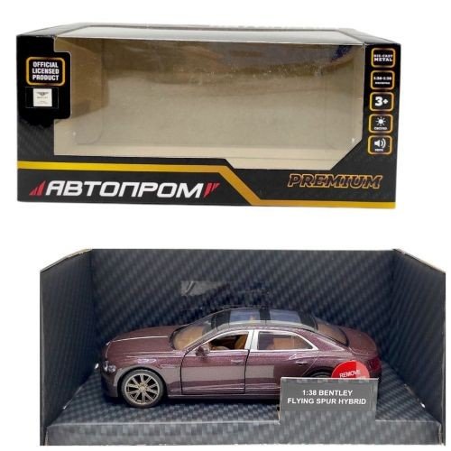 Машинка металева "АВТОПРОМ. 1:38 Bentley Flying Spur Hybrid" (БОРДО)