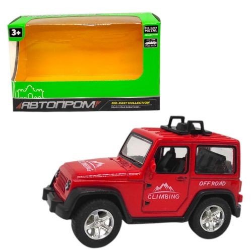 Машинка металева "АВТОПРОМ ДЖИП" (ЧЕРВОНИЙ)
