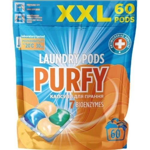 Засіб для прання "Purfy" 60 капсул по 19 г