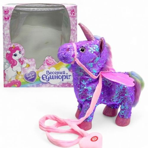 Інтерактивна іграшка "Веселий єдиноріг", співає, танцює (ФІОЛЕТОВИЙ)