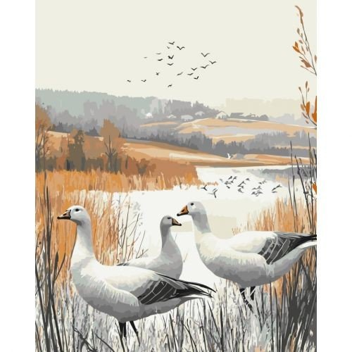 Картина за номерами "Осінні тіні" 40х50 см