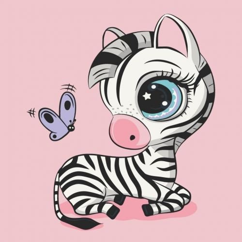 Картина за номерами "Зебра" 30х30 см