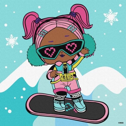 Картина за номерами "L.O.L. Surprise! Jolly Vibes. V.R.Q.T." 25х25 см