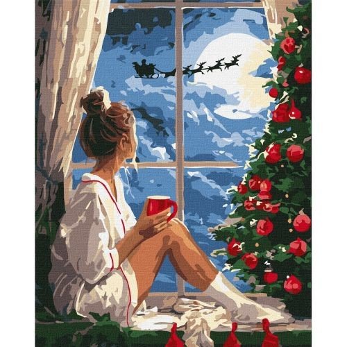 Картина по номерах "Різдвяний вечір" 40x50 см