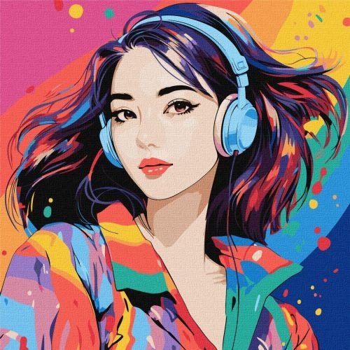 Картина по номерах "Світ звуків" 40x40 см