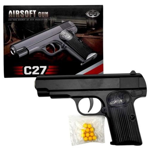 Пістолет з металевими деталями (коробка 18*13*4 см)