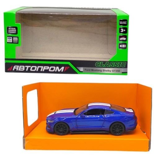 Машинка металева "АВТОПРОМ, Ford Shelby GT35", СИНІЙ (коробка - 16х7,5х8 см)