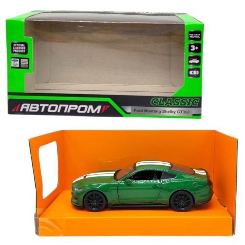 Машинка металева "АВТОПРОМ, Ford Shelby GT35", ЗЕЛЕНИЙ (коробка - 16х7,5х8 см)