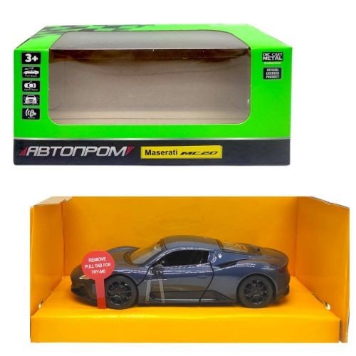Машинка металева "АВТОПРОМ, Maserati MC20" (коробка - 18х9х8 см)