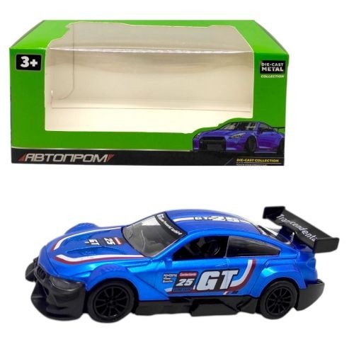 Машинка металева "АВТОПРОМ 1:36 BMW", СИНЯ (коробка - 15,5х7х8 см)