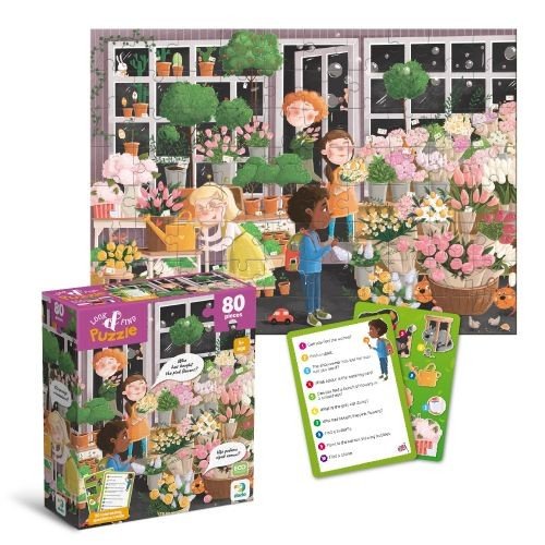 Пазл "Look and Find/Шукай та знаходь. Квітуча весна" 80 ел